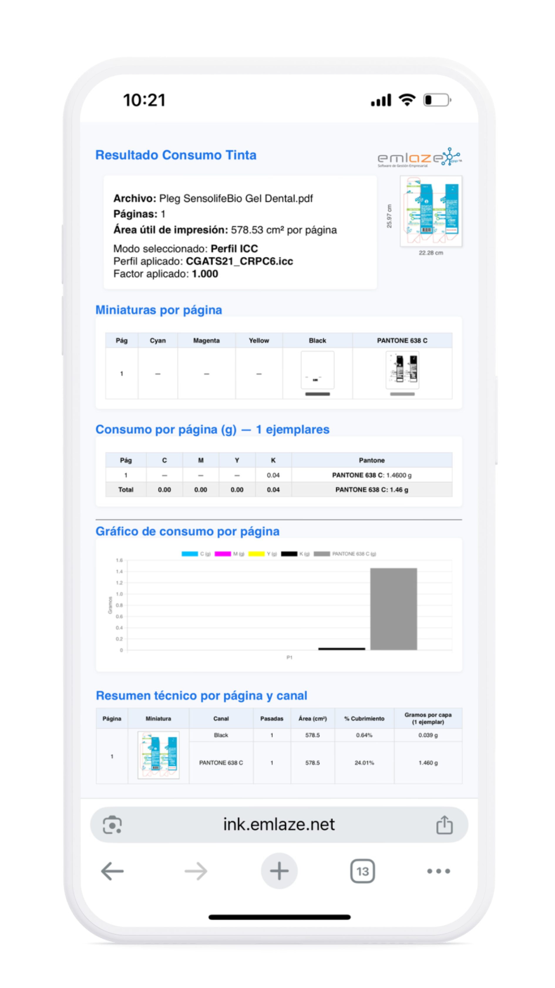 Paso 4: Descarga de resultados en PDF